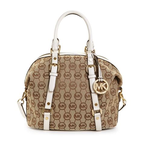 michael kors monogram bedford satchel bag|Michael Kors Monogram Bedford MD Satchel Handbag.